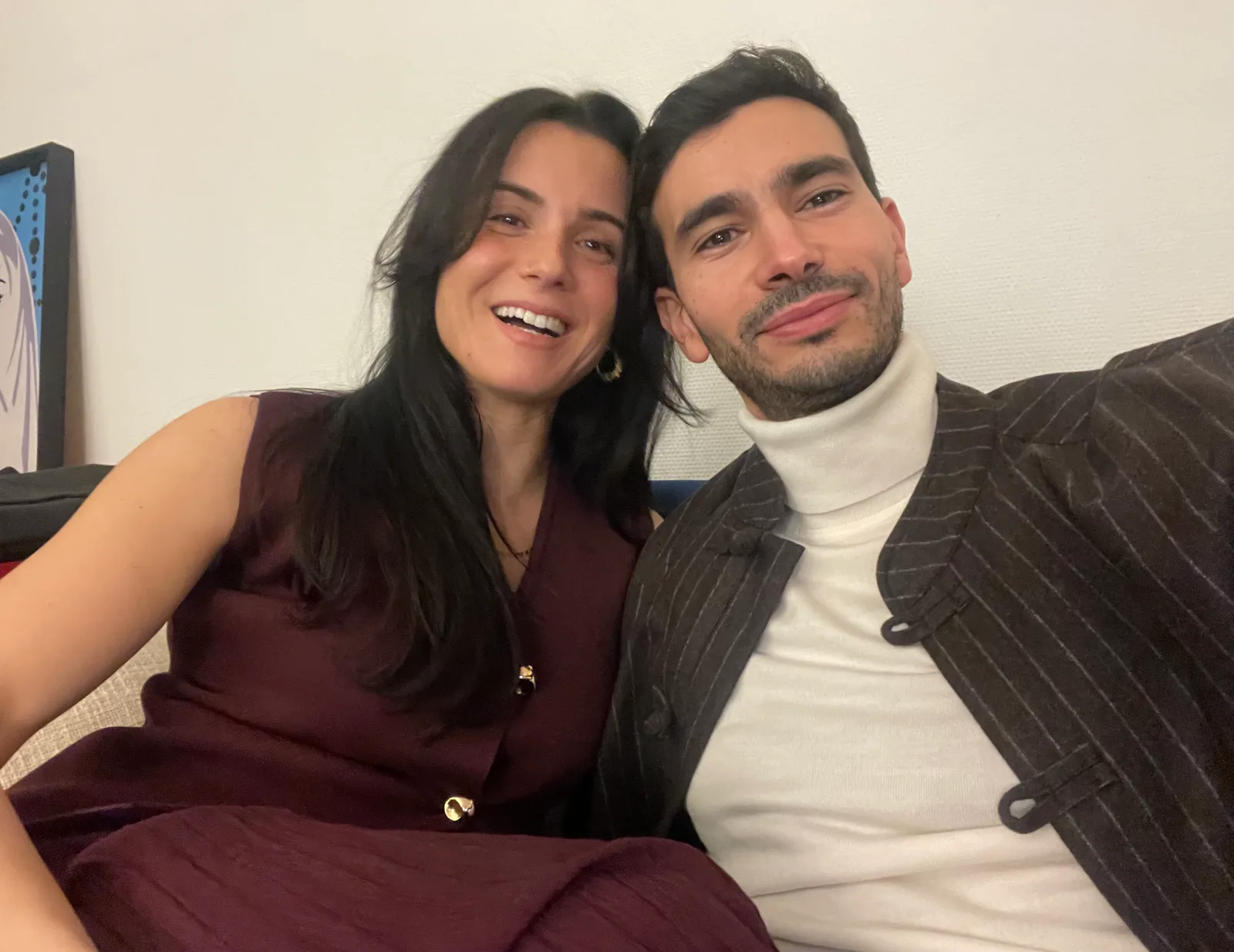 Stef and Mehdi smiling together